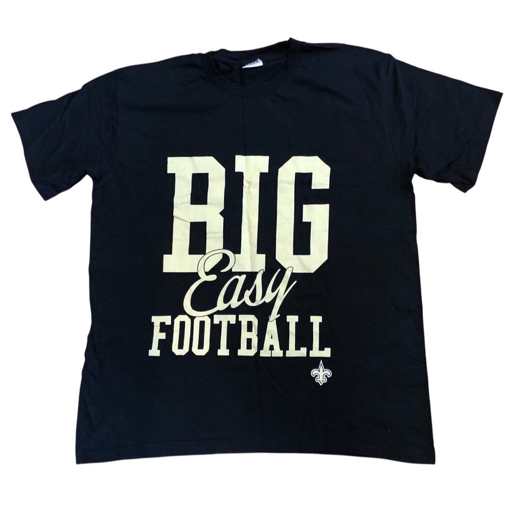 New Orleans Saints Big Easy Shirt NFL Bud Light Football Men's T-Shirt Black XL